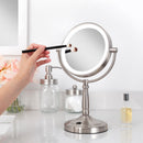 Lighted Makeup Mirror with Magnification & Cordless