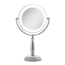 Lighted Makeup Mirror with Magnification & Touch Base