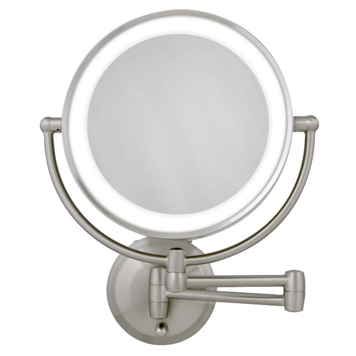 Lighted Wall Mounted Makeup Mirror with Magnification & Extendable Arm - Amazon