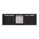 James Martin Lorelai 72" Double Bathroom Vanity, Black Onyx
