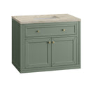 James Martin Chicago 36" Single Bathroom Vanity, Smokey Celadon