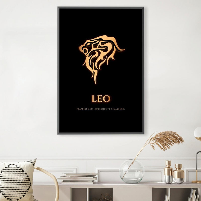 Leo - Gold Canvas