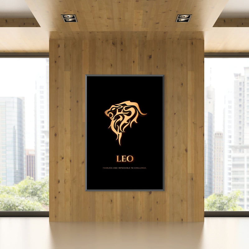 Leo - Gold Canvas