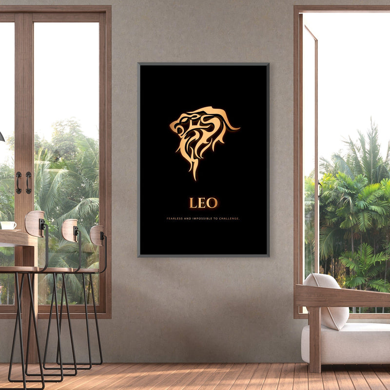 Leo - Gold Canvas