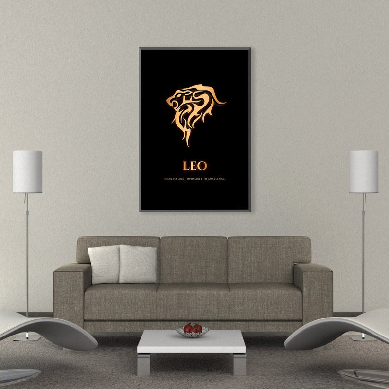 Leo - Gold Canvas