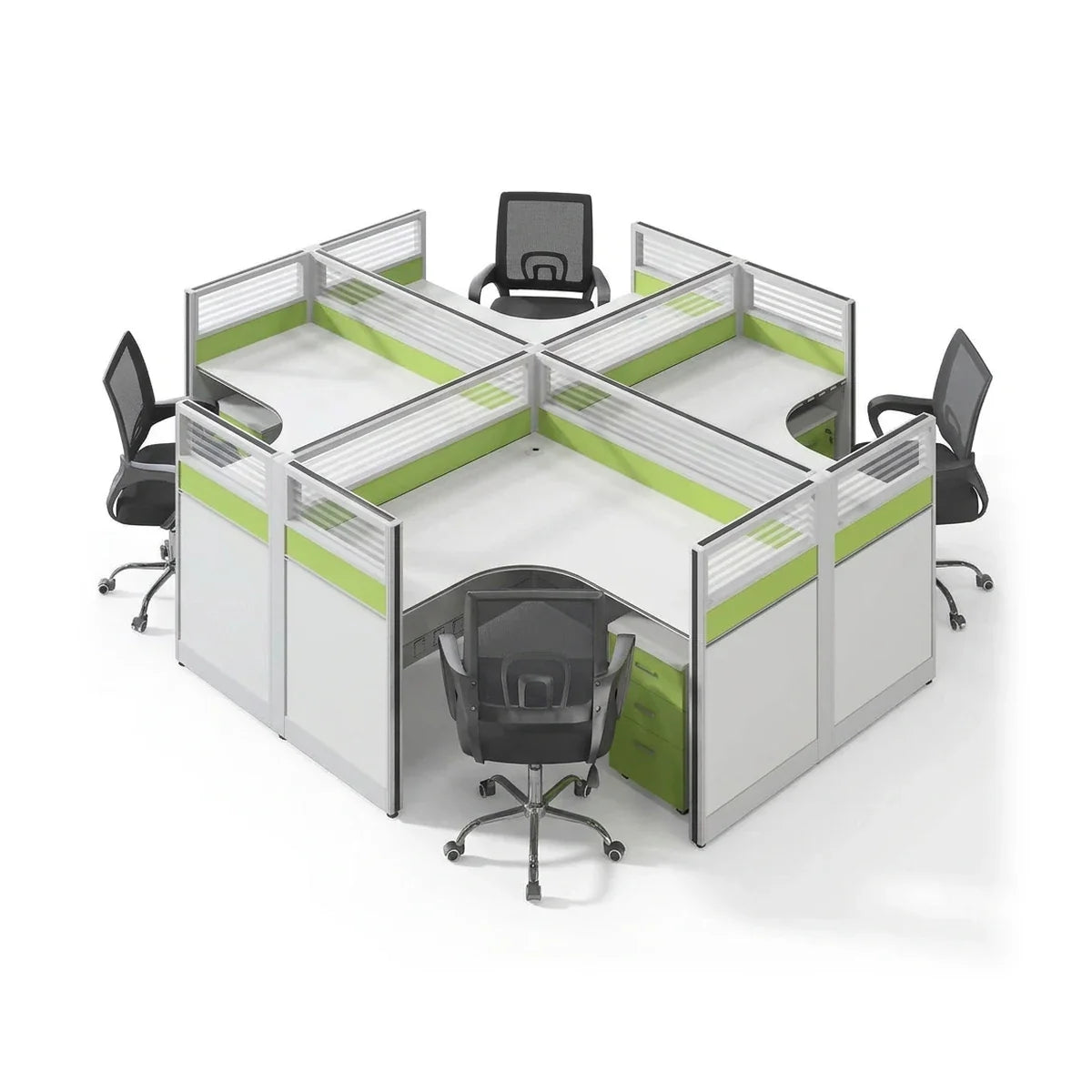 Leona · L-Shaped Cubicle Workstation