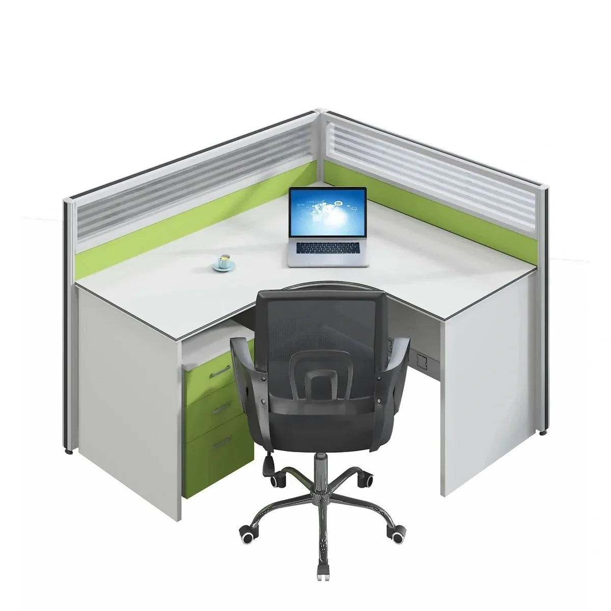 Leona · L-Shaped Cubicle Workstation, photo 3 of 17