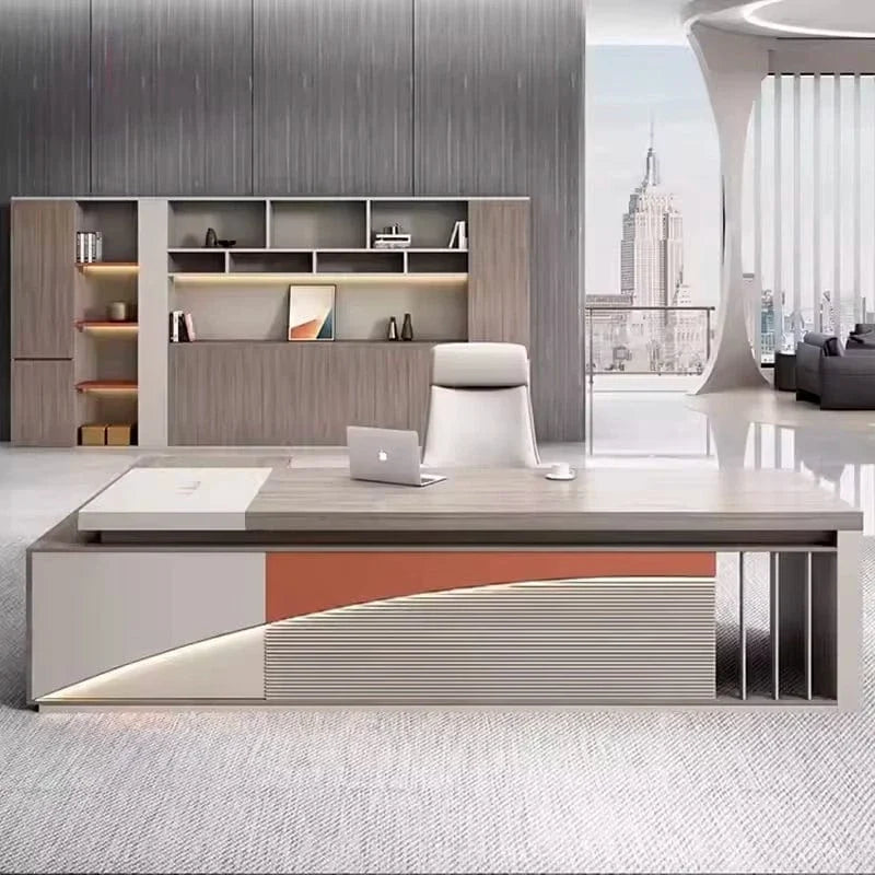 Lachlan · Modern L-Shaped Executive Desk, photo 6 of 12
