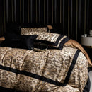 GobekUsa Leopard Jacquard 1000TC Lyocell Cotton Bedding Set: Duvet, Sheet, Pillowcases