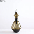 GobekUsa Leopard Print Glass Vase: Creative Flower Arrangement for Aesthetic Room Decor