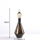 GobekUsa Leopard Print Glass Vase: Creative Flower Arrangement for Aesthetic Room Decor