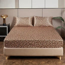 GobekUsa Leopard Print Satin Bedsheet Set King & Queen Sizes