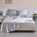 GobekUsa Leopard Print Satin Bedsheet Set King & Queen Sizes
