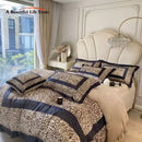 GobekUsa Leopard Print Velvet Bedding Set: Duvet Cover, Bed Sheet, Pillowcases