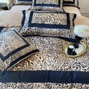 GobekUsa Leopard Print Velvet Bedding Set: Duvet Cover, Bed Sheet, Pillowcases