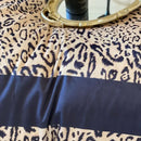GobekUsa Leopard Print Velvet Bedding Set: Duvet Cover, Bed Sheet, Pillowcases