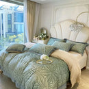 GobekUsa Leopard Print Velvet Bedding Set: Duvet Cover, Bed Sheet, Pillowcases