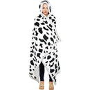 GobekUsa Leopard Print Warm Wearable Lap Blanket - Soft Flannel Shawl Blanket