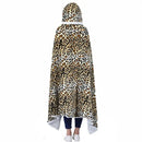 GobekUsa Leopard Print Warm Wearable Lap Blanket - Soft Flannel Shawl Blanket