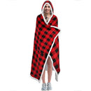 GobekUsa Leopard Print Warm Wearable Lap Blanket - Soft Flannel Shawl Blanket