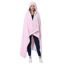 GobekUsa Leopard Print Warm Wearable Lap Blanket - Soft Flannel Shawl Blanket