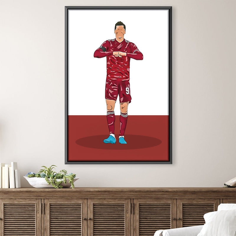 Lewandowski Poland Canvas