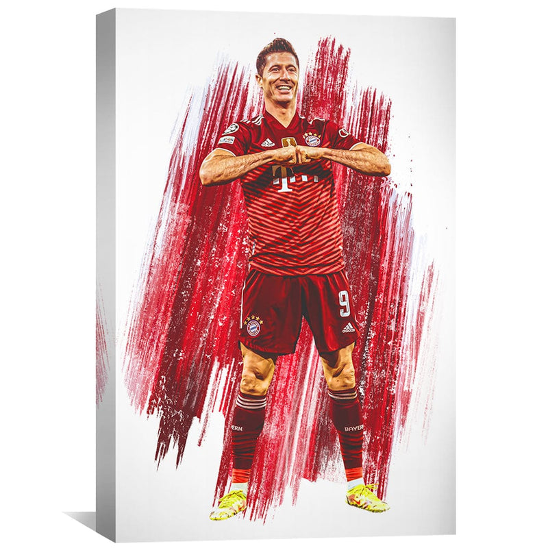 Lewandowski Red Canvas