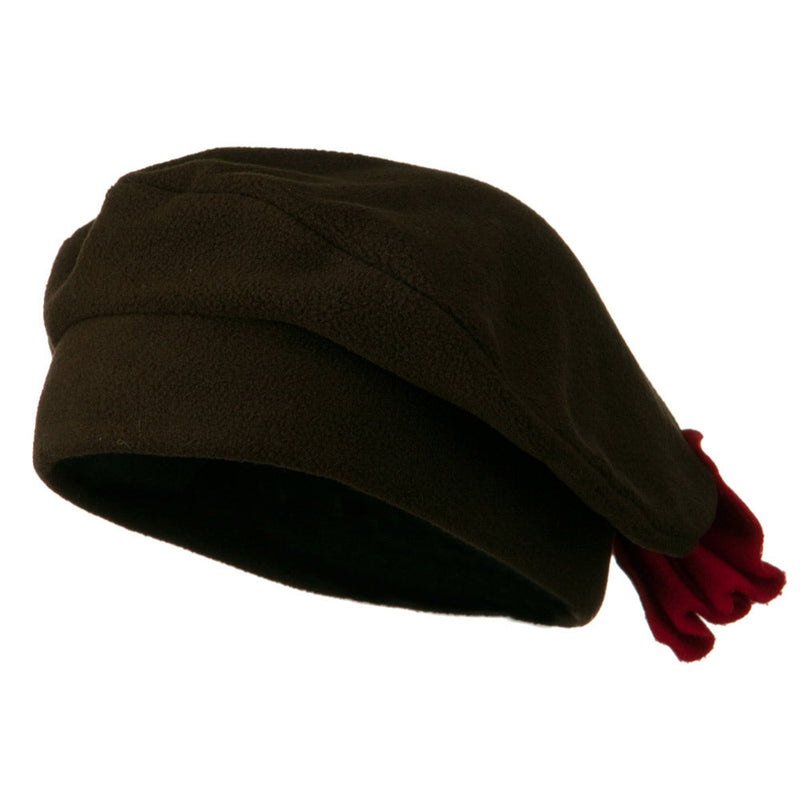 Ladies Fashionable Bow Fleece Beret