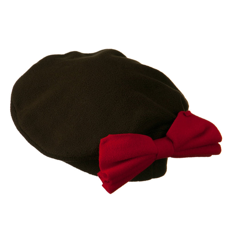 Ladies Fashionable Bow Fleece Beret