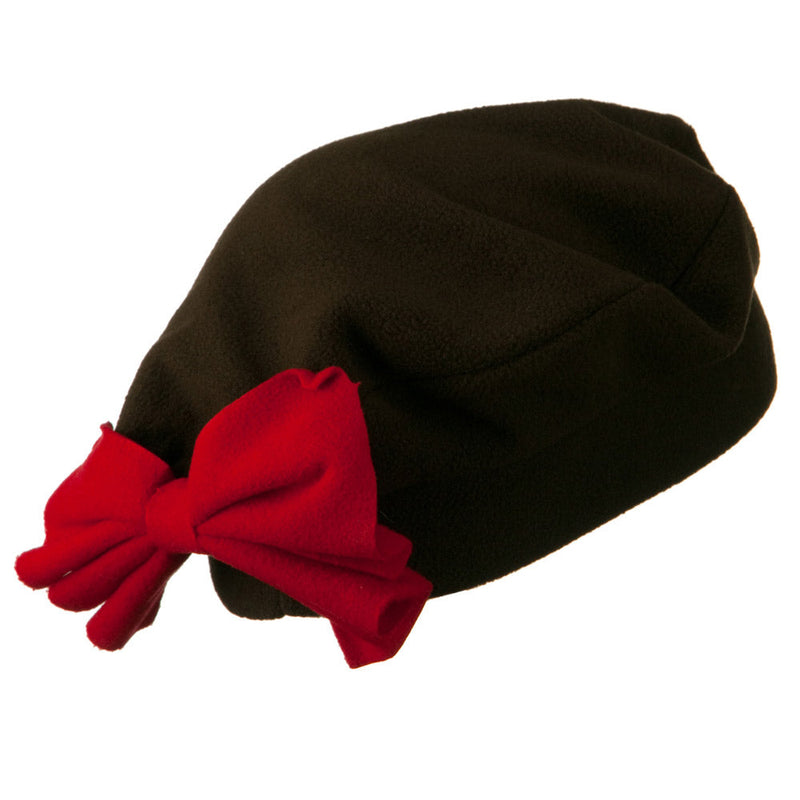 Ladies Fashionable Bow Fleece Beret