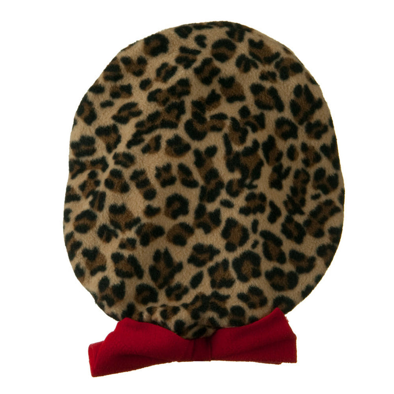 Ladies Fashionable Bow Fleece Beret