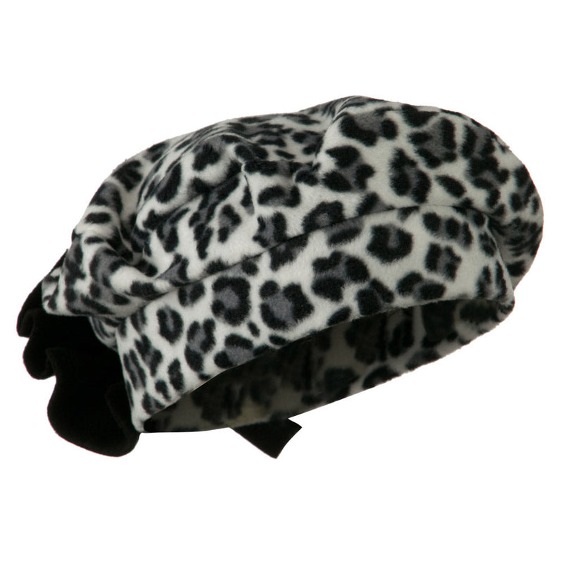 Ladies Fashionable Bow Fleece Beret