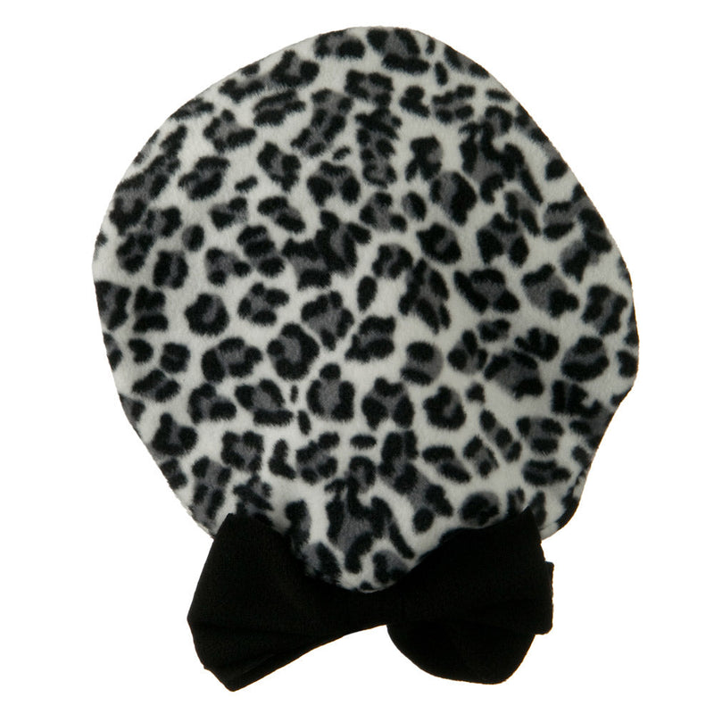 Ladies Fashionable Bow Fleece Beret