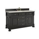 James Martin Brookfield 60" Single Bathroom Vanity, Black Onyx
