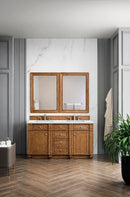 James Martin Bristol 60" Double Bathroom Vanity, Saddle Brown