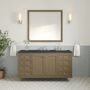 James Martin Chicago 60" Single Bathroom Vanity, Walnut Whisper