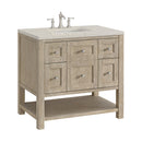 James Martin Breckenridge 36" Single Bathroom Vanity, Whitewashed Oak