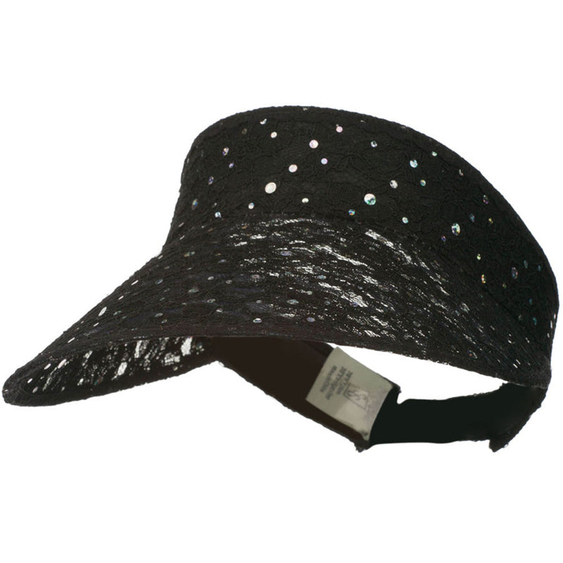 Lace Glitter Sun Visor