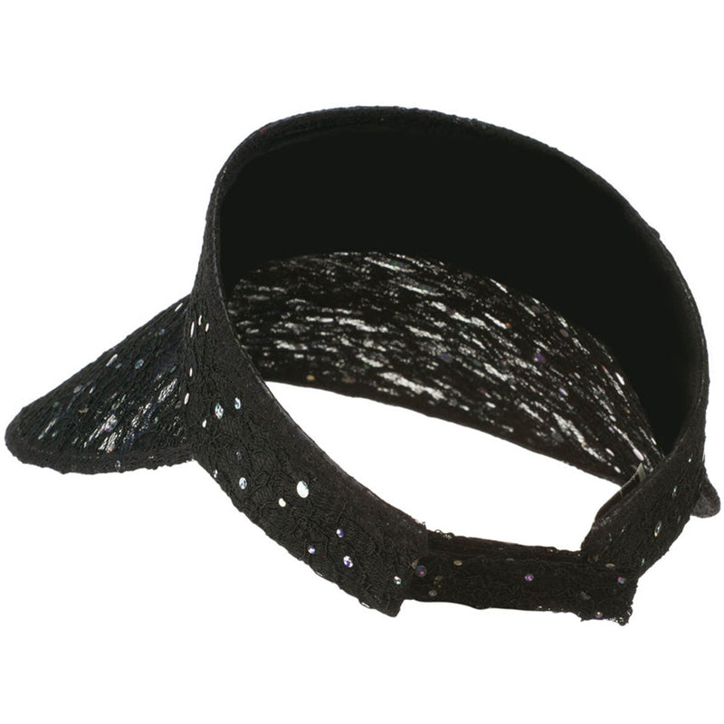 Lace Glitter Sun Visor
