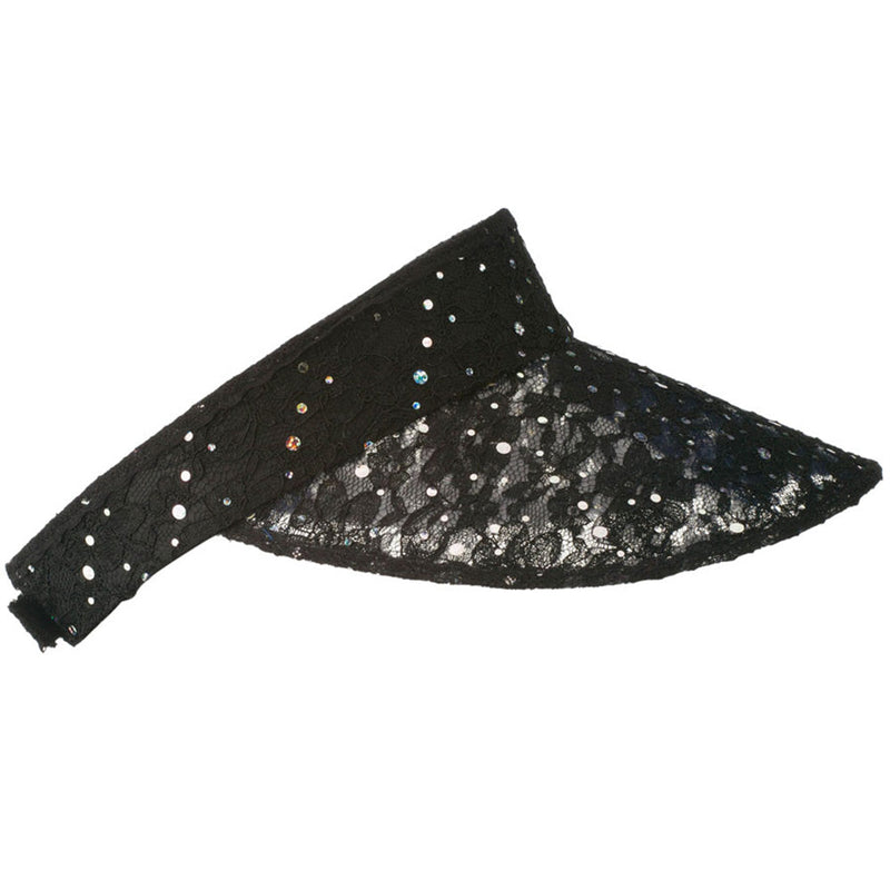 Lace Glitter Sun Visor