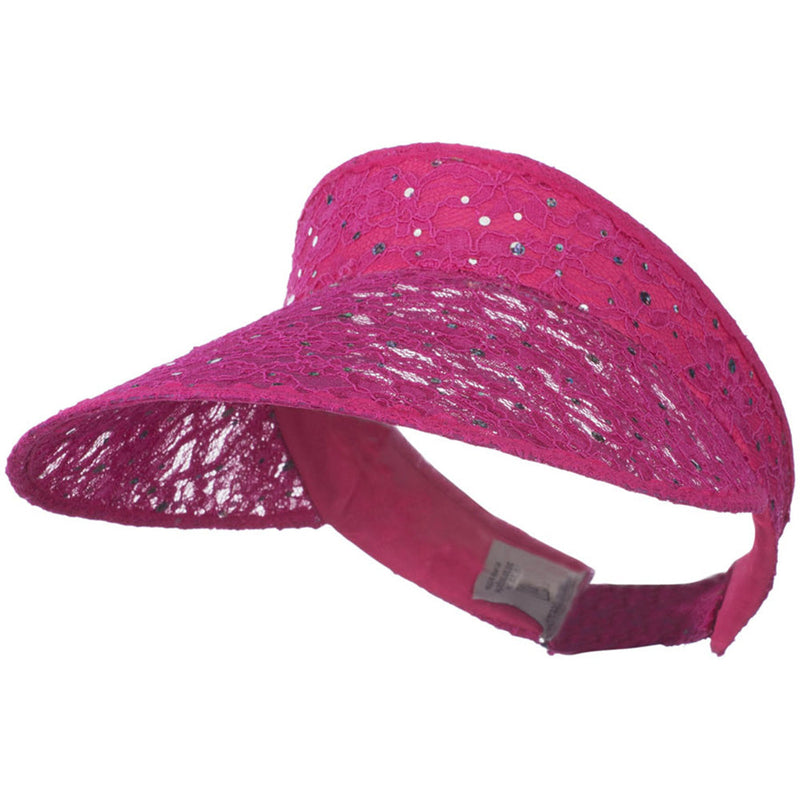Lace Glitter Sun Visor
