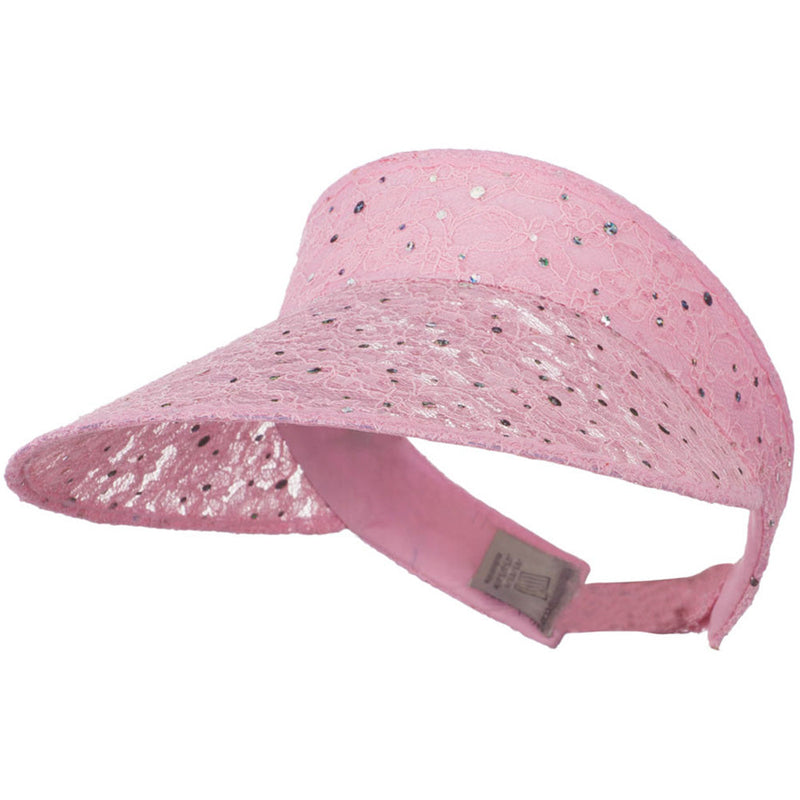 Lace Glitter Sun Visor
