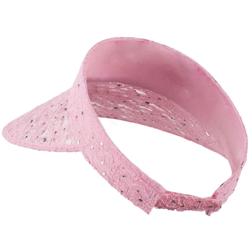 Lace Glitter Sun Visor