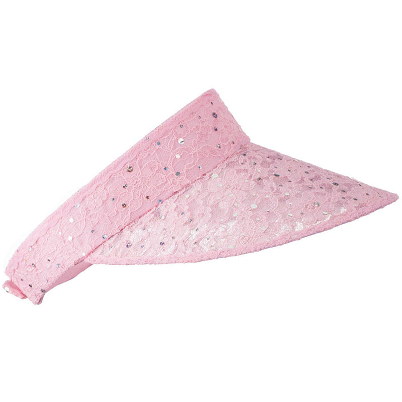 Lace Glitter Sun Visor
