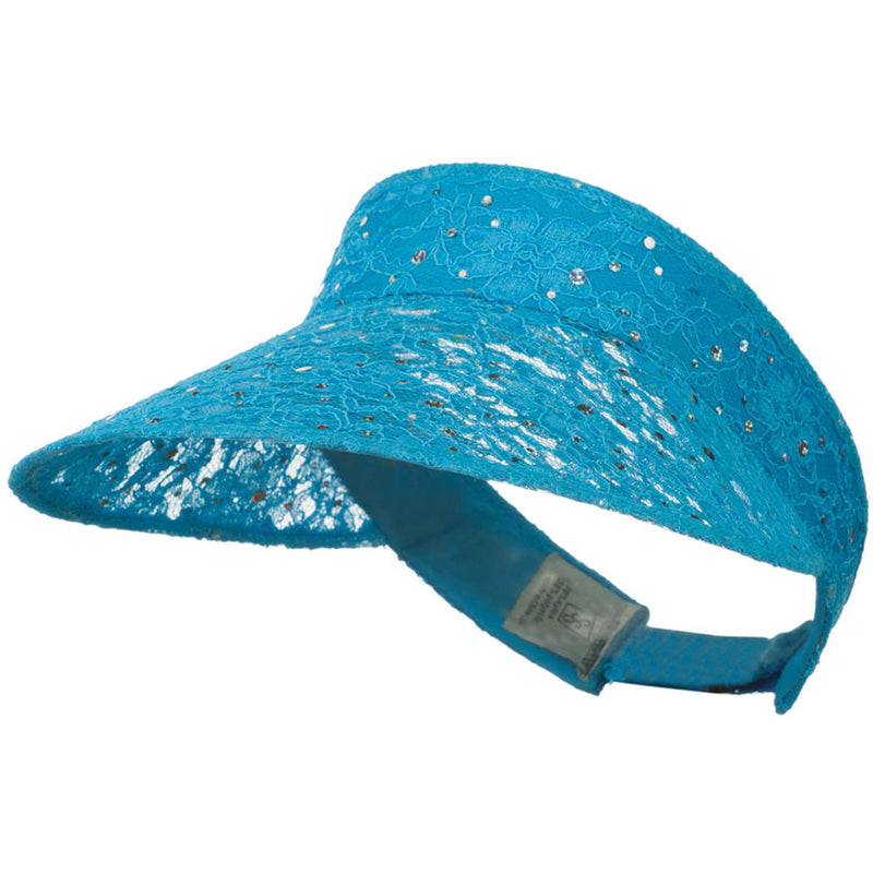 Lace Glitter Sun Visor