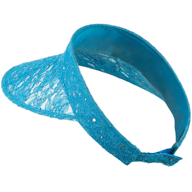 Lace Glitter Sun Visor