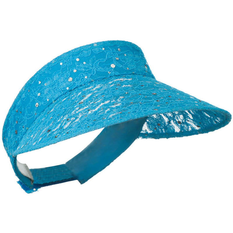 Lace Glitter Sun Visor