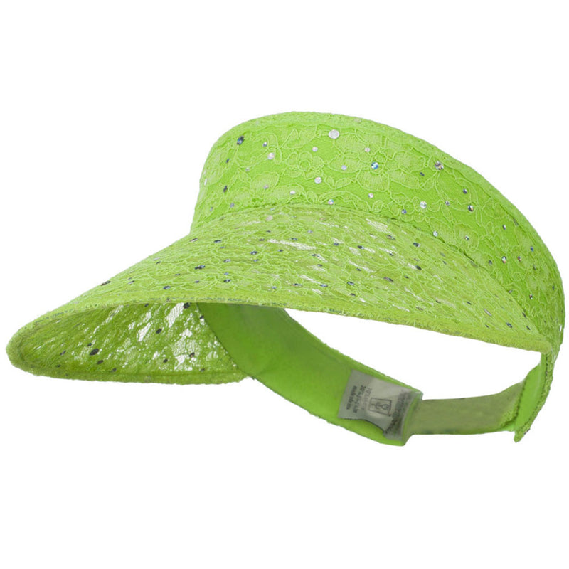 Lace Glitter Sun Visor