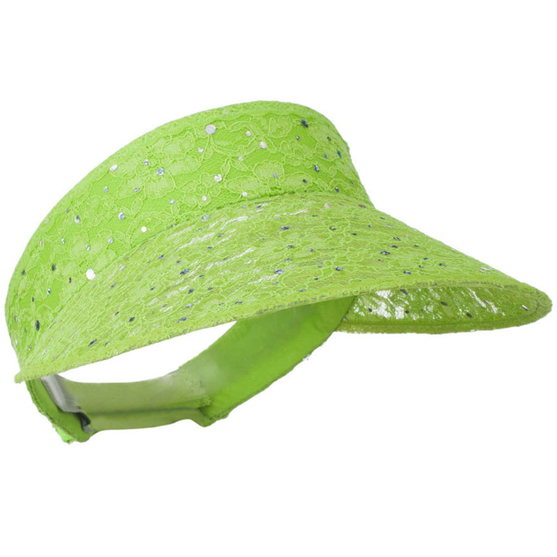 Lace Glitter Sun Visor
