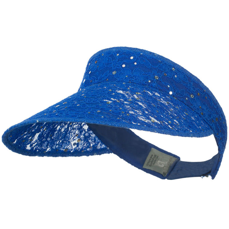 Lace Glitter Sun Visor